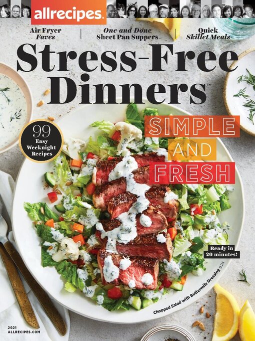 Title details for allrecipes Stress-Free Dinners by Dotdash Meredith - Available